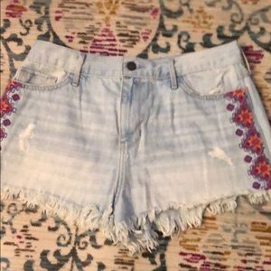 High Waisted Hollister Jean Shorts